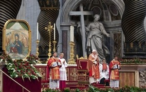 Pope at Pentecost Mass 2011.jpg